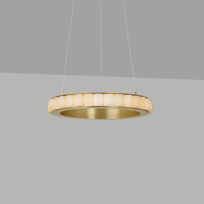 Alabaster Avalon Halo Chandelier - Simprolos