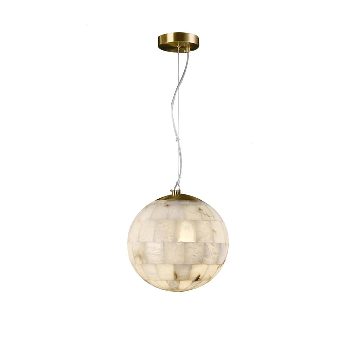 Alabaster Ball Pendant Light - Simprolos