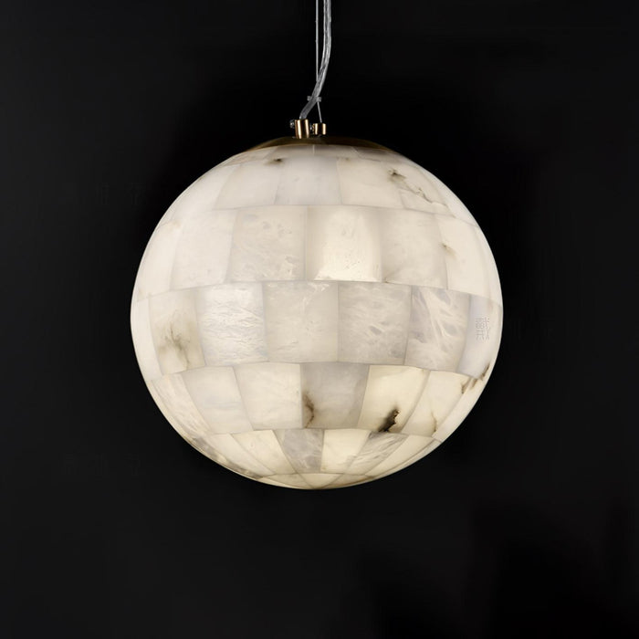 Alabaster Ball Pendant Light - Simprolos