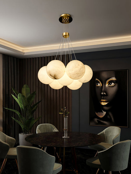 Alabaster Balls Chandelier - Simprolos