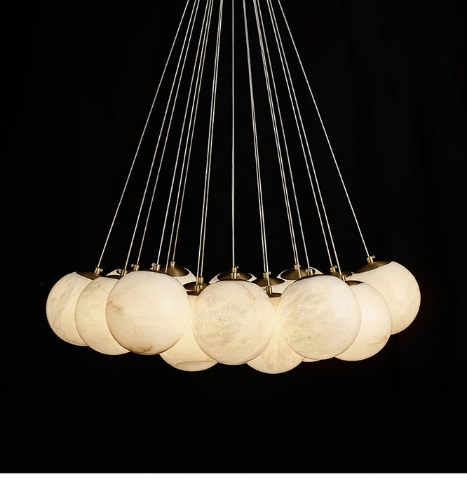 Alabaster Balls Chandelier - Simprolos