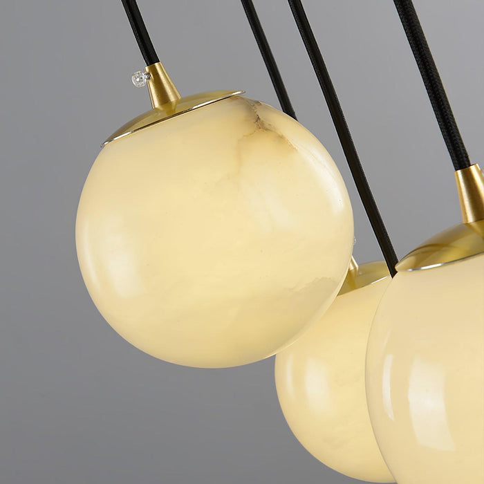 Alabaster Balls Cluster Chandelier - Simprolos