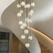 Alabaster Balls Cluster Chandelier - Simprolos