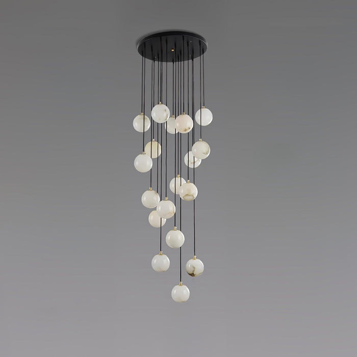 Alabaster Balls Cluster Chandelier - Simprolos