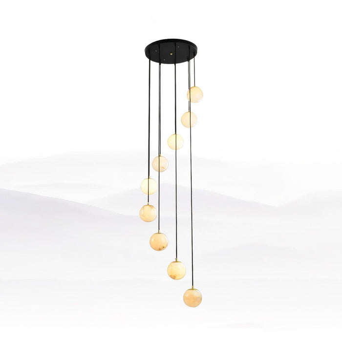 Alabaster Balls Cluster Chandelier - Simprolos