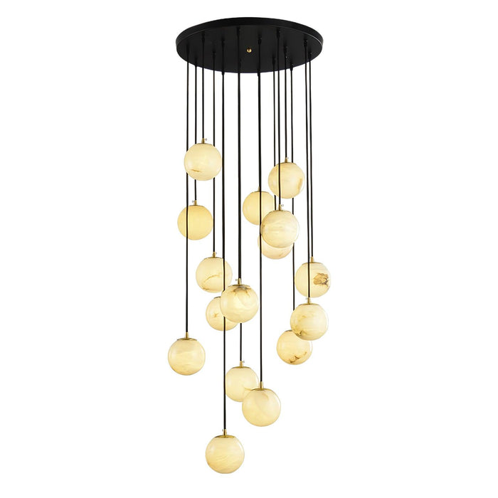 Alabaster Balls Cluster Chandelier - Simprolos