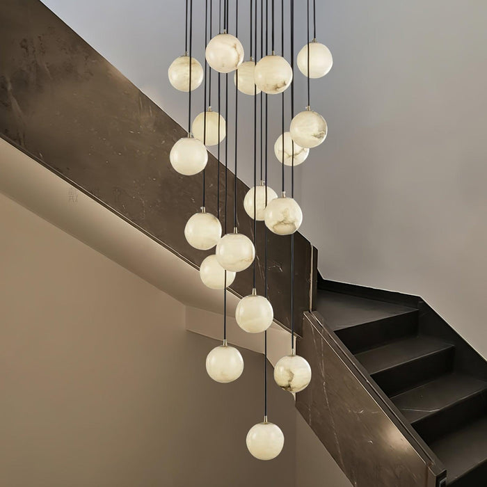 Alabaster Balls Cluster Chandelier - Simprolos