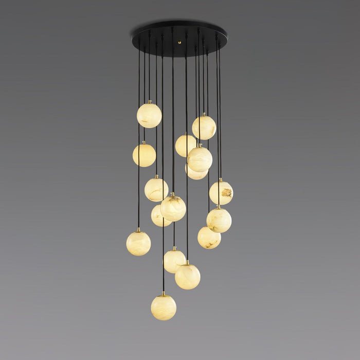 Alabaster Balls Cluster Chandelier - Simprolos