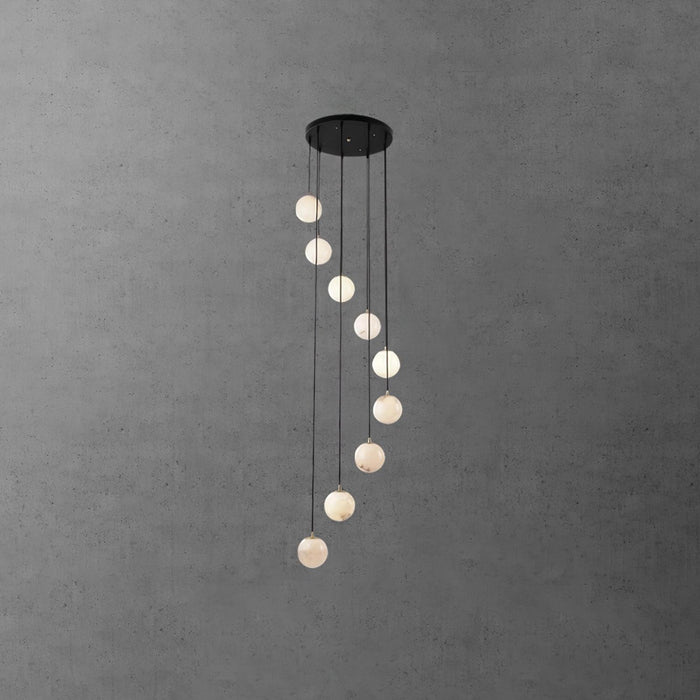 Alabaster Balls Cluster Chandelier - Simprolos