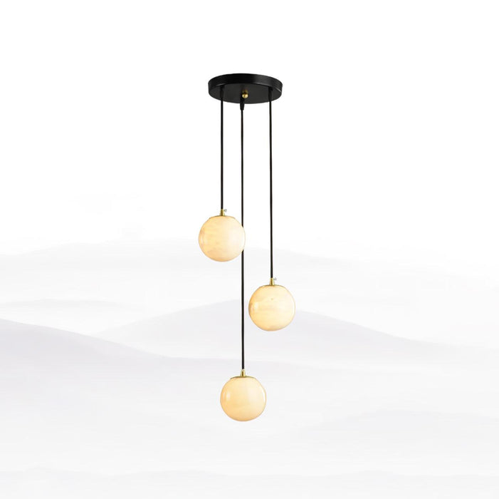 Alabaster Balls Cluster Chandelier - Simprolos