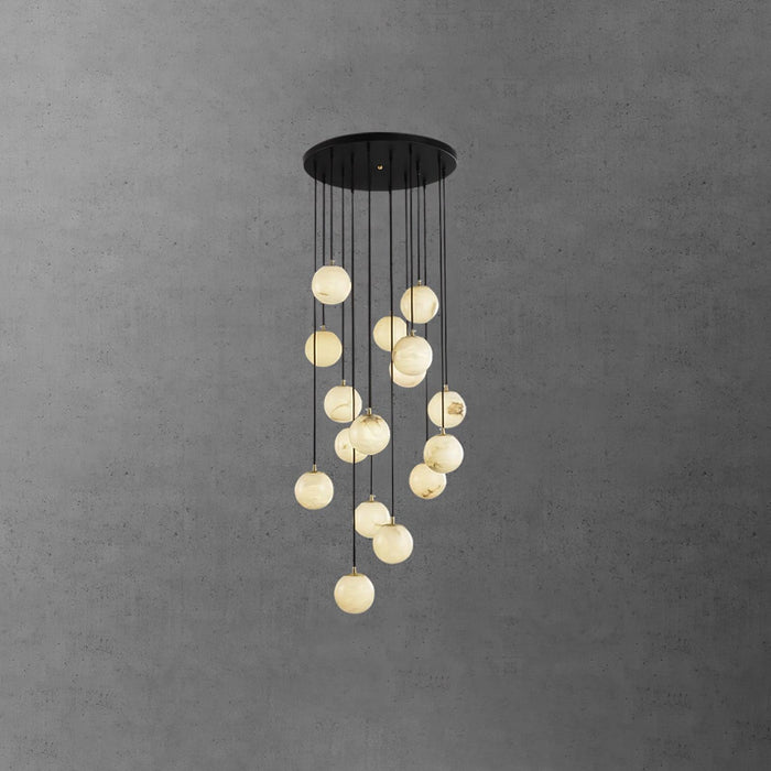 Alabaster Balls Cluster Chandelier - Simprolos
