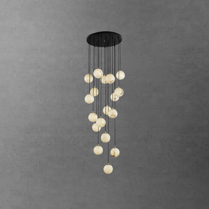 Alabaster Balls Cluster Chandelier - Simprolos