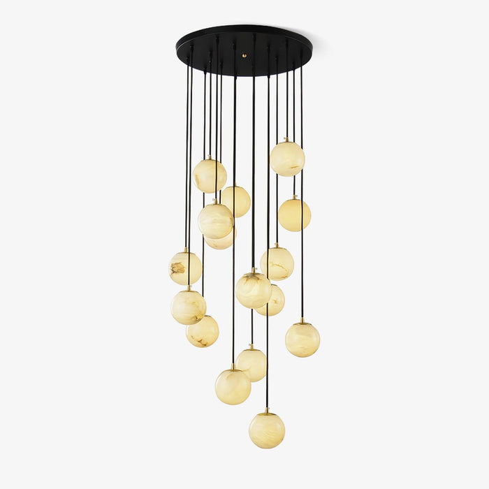 Alabaster Balls Cluster Chandelier - Simprolos
