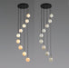 Alabaster Balls Cluster Chandelier - Simprolos