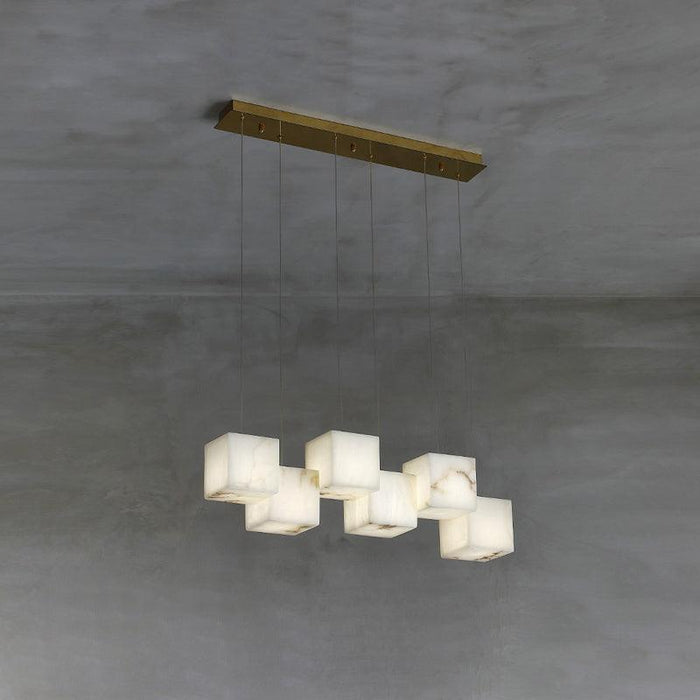 Alabaster Box Chandelier - Simprolos