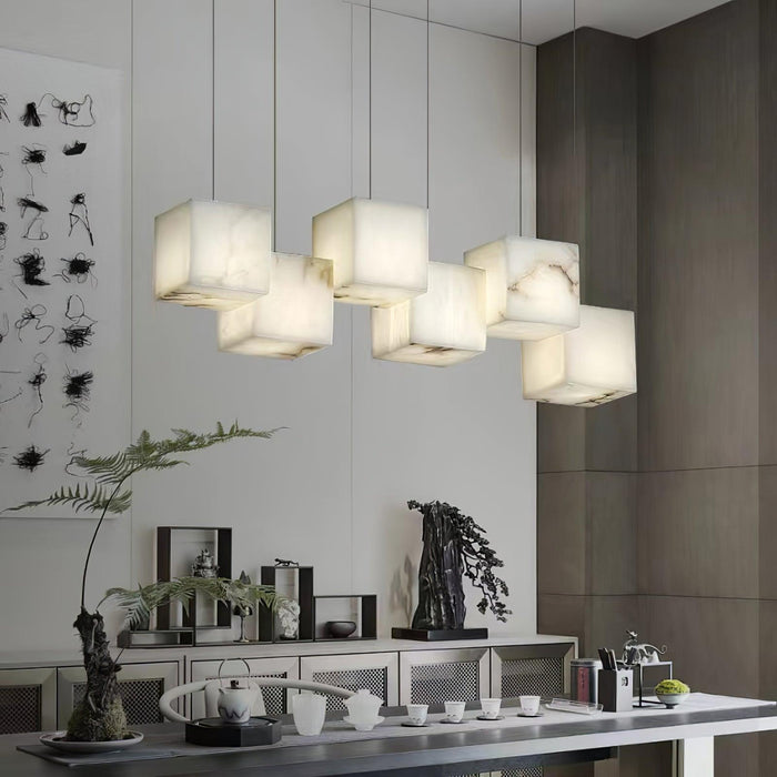 Alabaster Box Chandelier - Simprolos