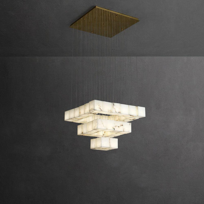 Alabaster Box Pendant Light - Simprolos