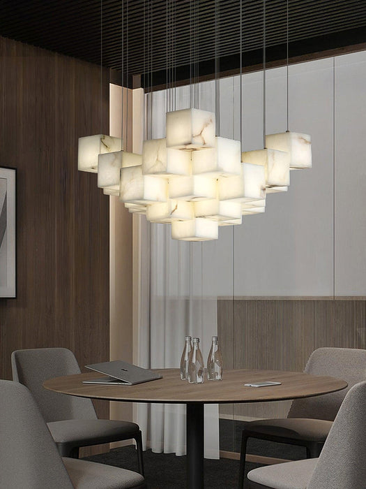 Alabaster Box Pendant Light - Simprolos