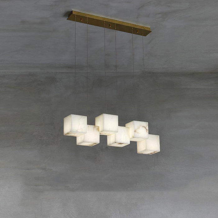 Alabaster Box Pendant Light - Simprolos