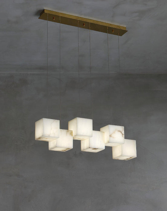 Alabaster Box Pendant Light - Simprolos