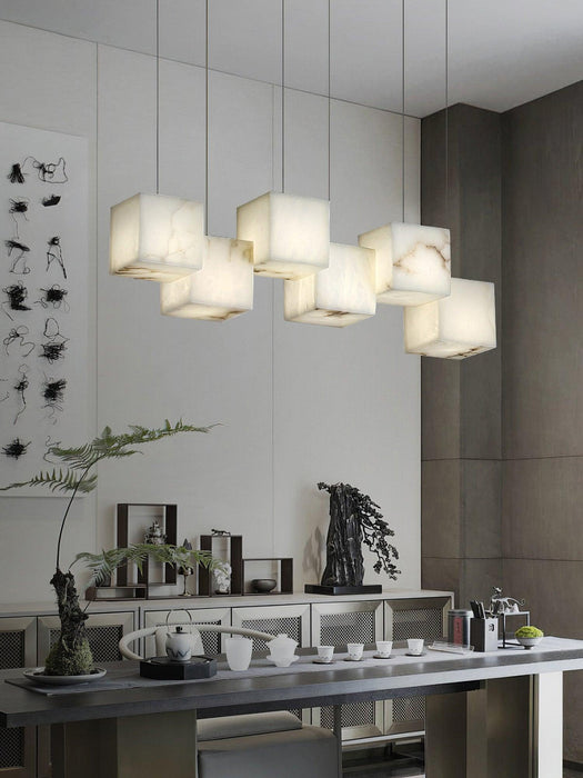 Alabaster Box Pendant Light - Simprolos