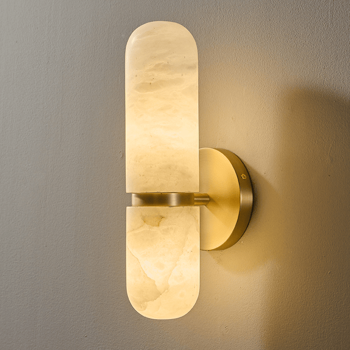 Alabaster Capsule Wall Sconce - Simprolos