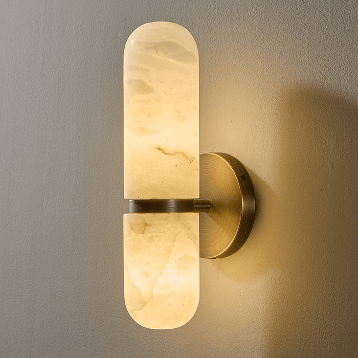 Alabaster Capsule Wall Sconce - Simprolos