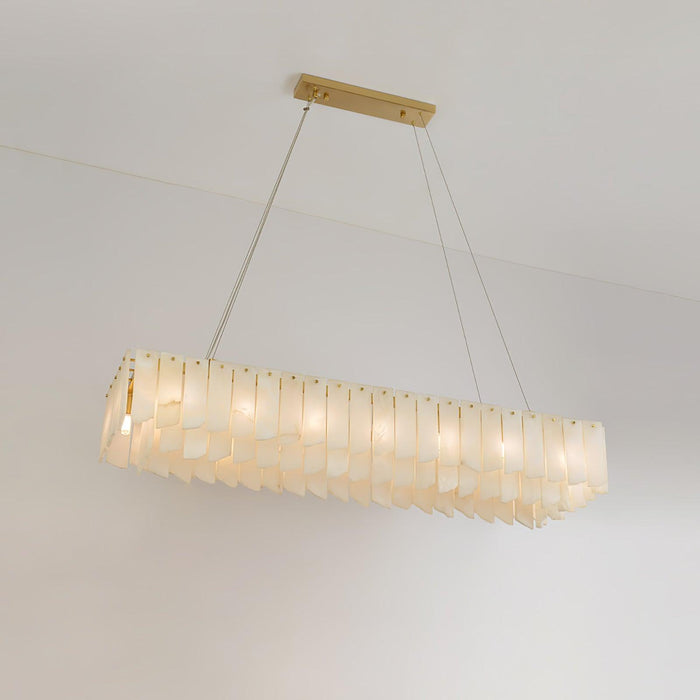 Alabaster Cascade Tiered Chandelier - Simprolos