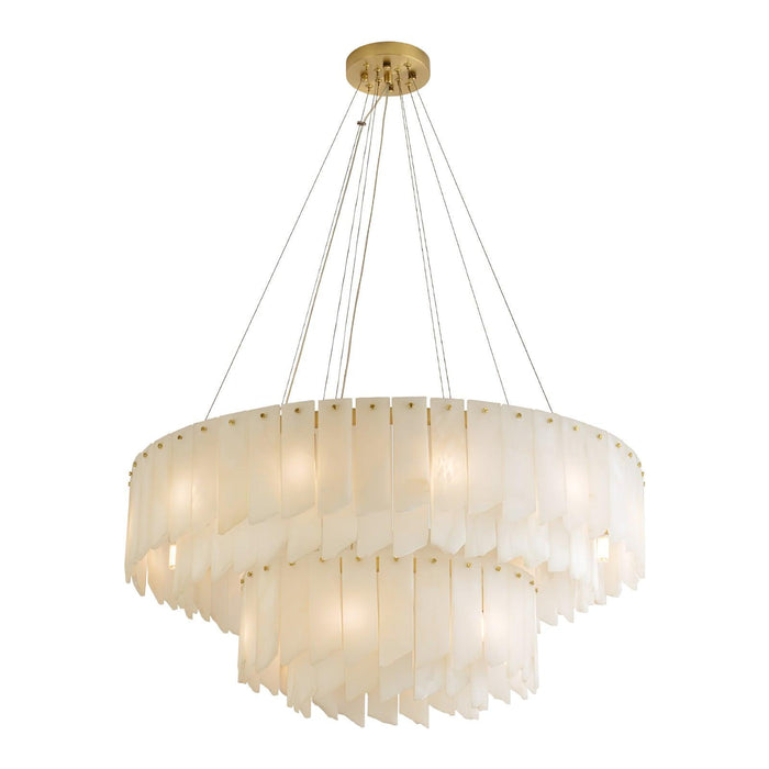 Alabaster Cascade Tiered Chandelier - Simprolos