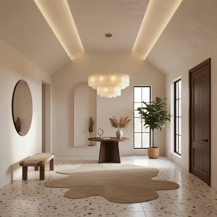 Alabaster Cascade Tiered Chandelier - Simprolos