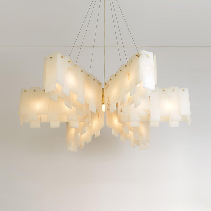 Alabaster Cascade Tiered Chandelier - Simprolos