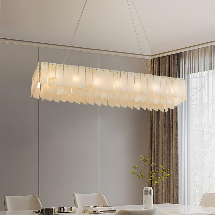 Alabaster Cascade Tiered Chandelier - Simprolos