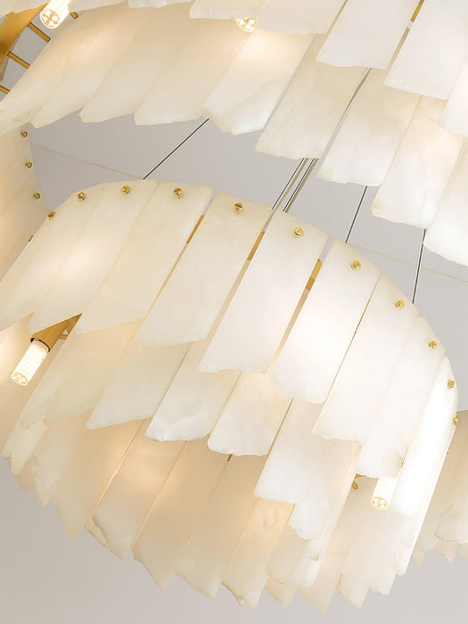 Alabaster Cascade Tiered Chandelier - Simprolos