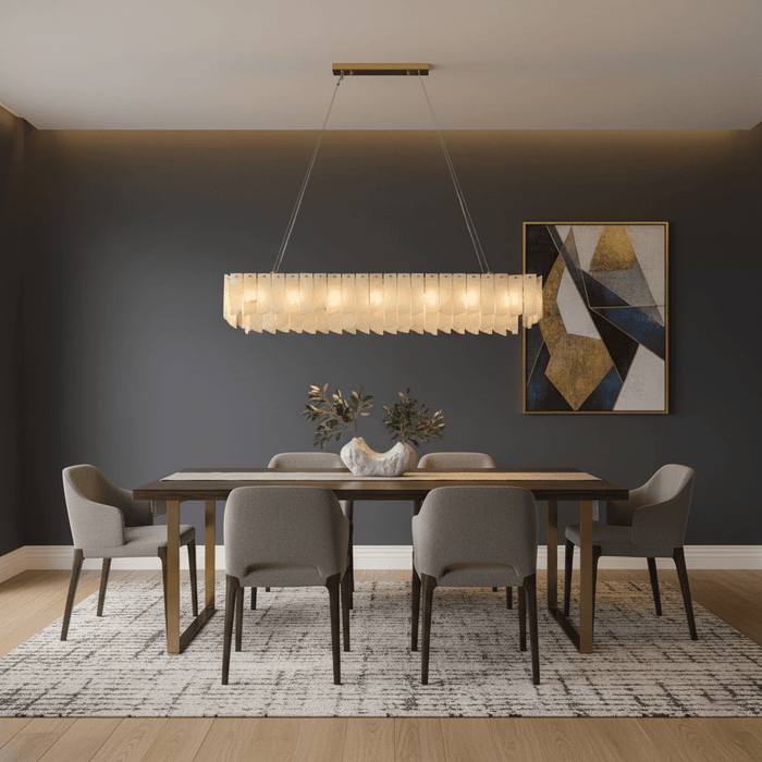 Alabaster Cascade Tiered Chandelier - Simprolos