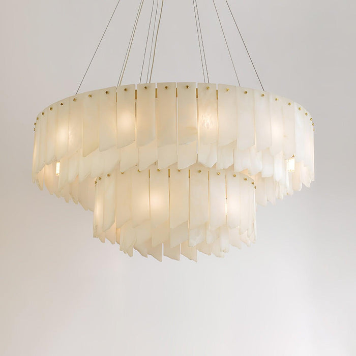 Alabaster Cascade Tiered Chandelier - Simprolos