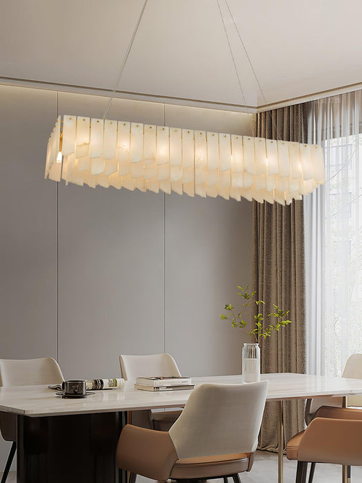 Alabaster Cascade Tiered Chandelier - Simprolos