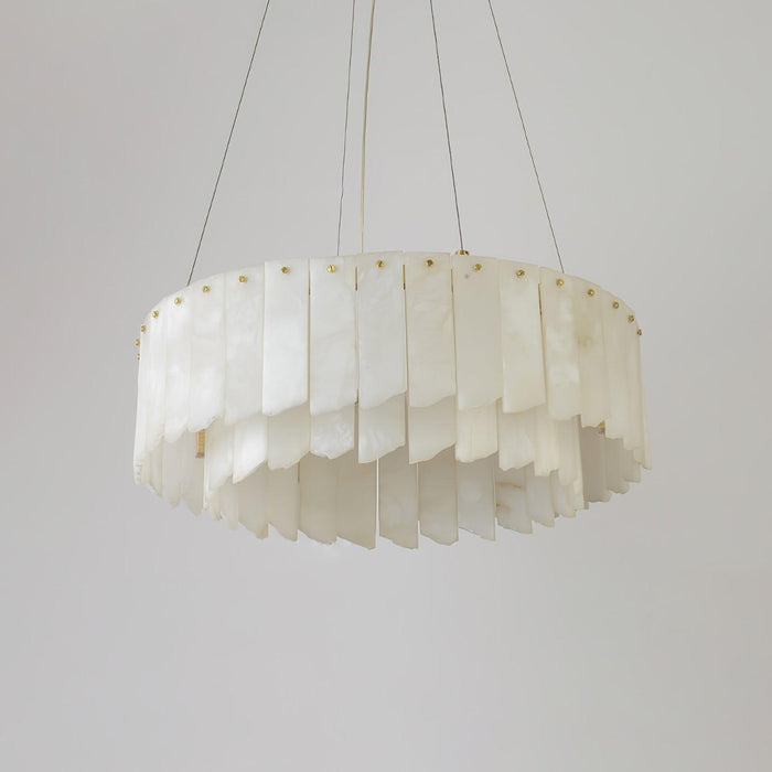 Alabaster Cascade Tiered Chandelier - Simprolos
