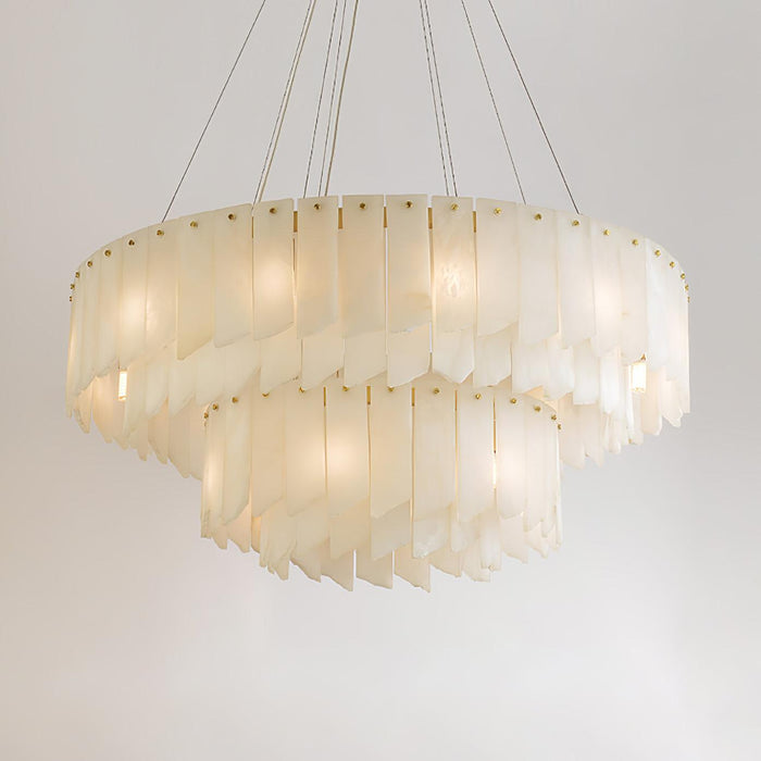 Alabaster Cascade Tiered Chandelier - Simprolos