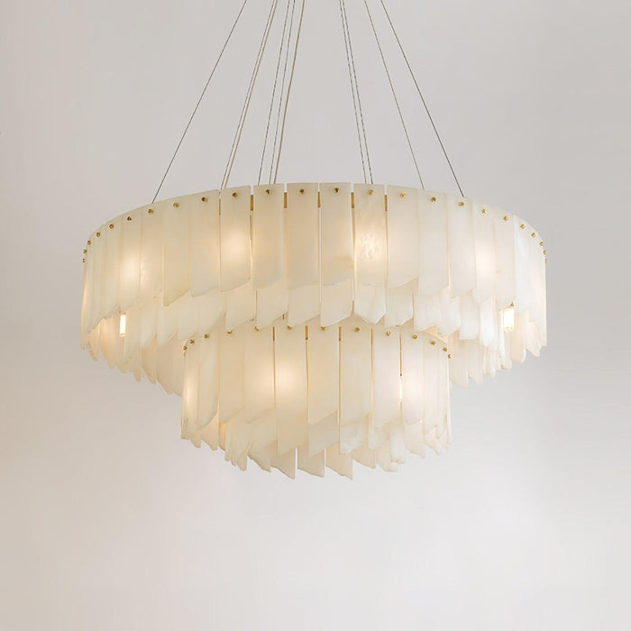 Alabaster Cascade Tiered Chandelier - Simprolos