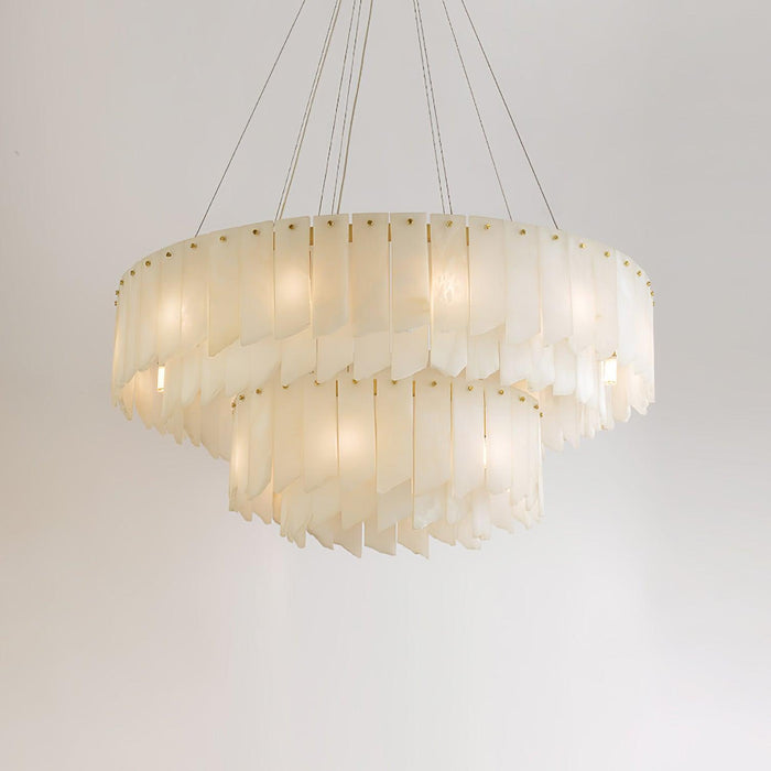 Alabaster Cascade Tiered Chandelier - Simprolos