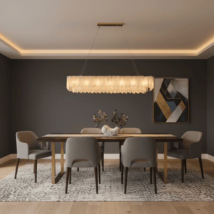 Alabaster Cascade Tiered Chandelier - Simprolos