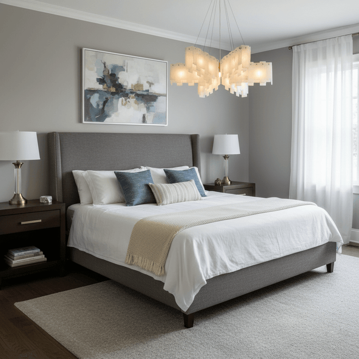 Alabaster Cascade Tiered Chandelier - Simprolos
