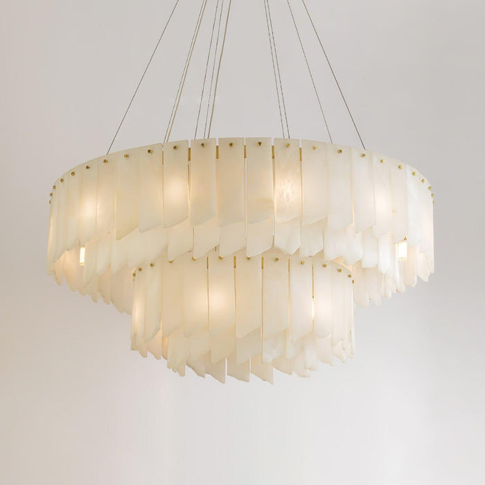 Alabaster Cascade Tiered Chandelier - Simprolos