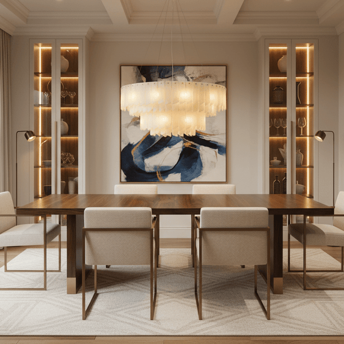 Alabaster Cascade Tiered Chandelier - Simprolos