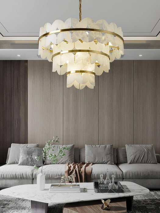 Alabaster Cloudscape Chandelier - Simprolos