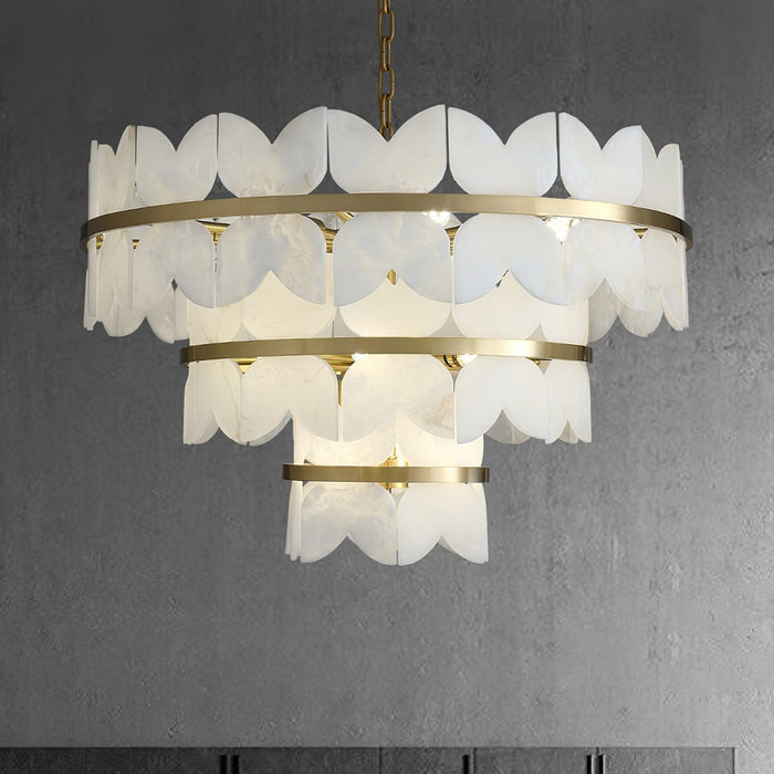 Alabaster Cloudscape Chandelier - Simprolos