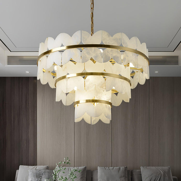 Alabaster Cloudscape Chandelier - Simprolos