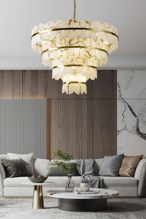Alabaster Cloudscape Chandelier - Simprolos