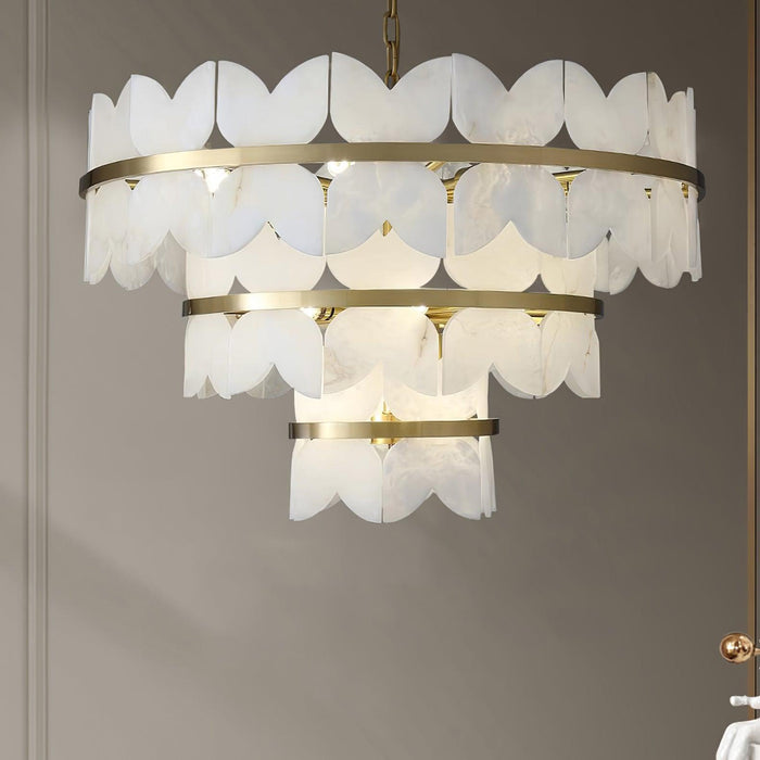 Alabaster Cloudscape Chandelier - Simprolos