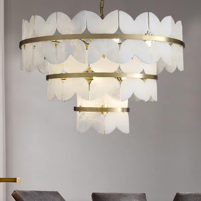 Alabaster Cloudscape Chandelier - Simprolos